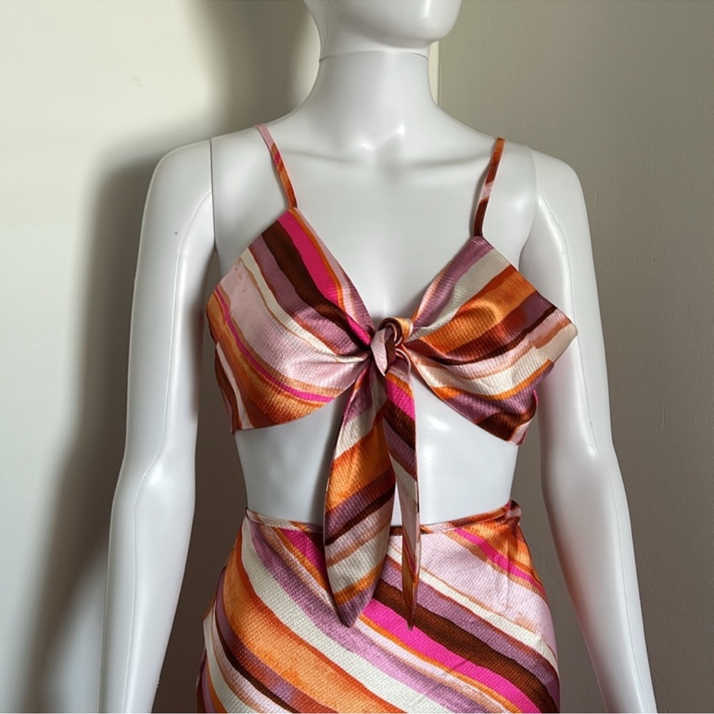 Striped Multicolor Maxi Dress - Picture 2 of 9